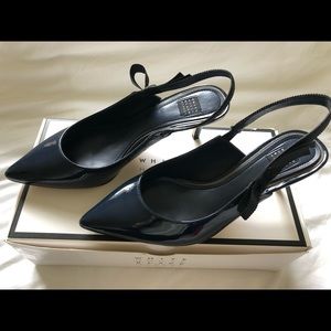 Beverly Blue Patent Shoes